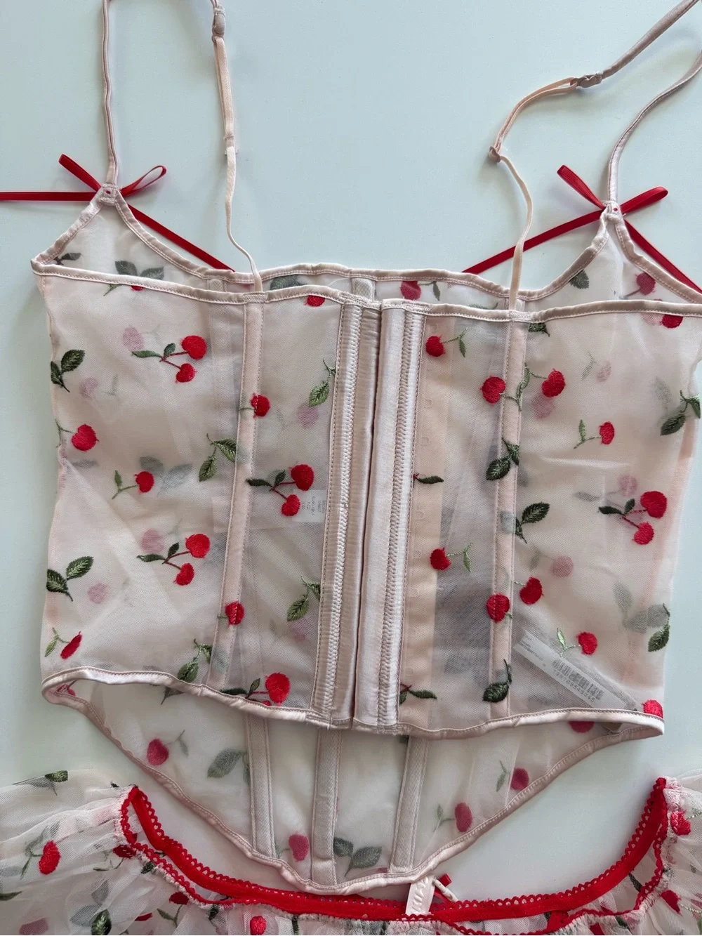 SKIMS EMBROIDERED TULLE SET - Picture 3 of 10